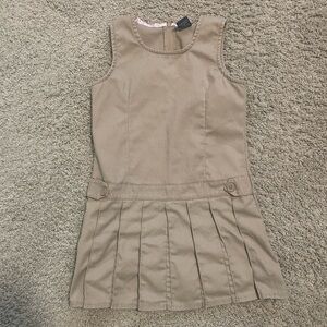 tan us polo assn pleated preppy pleated dress